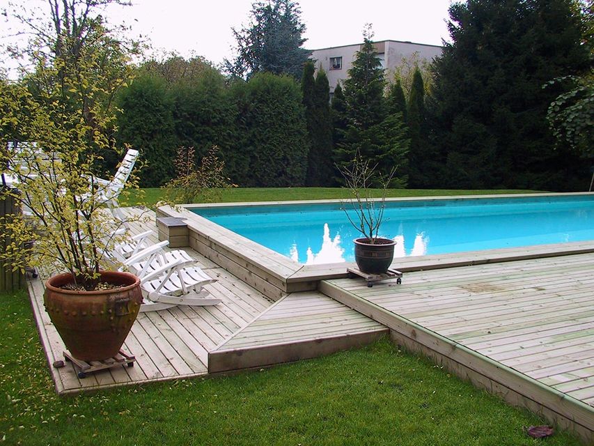 Bois Ril – bois imprégné sur mesure - terrasse piscine
